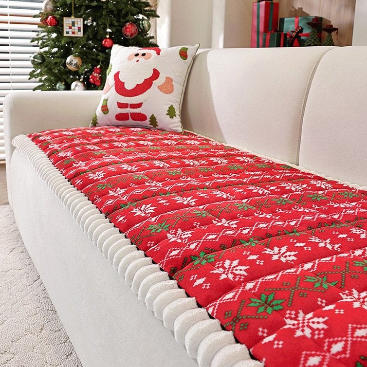 Snowflake Christmas Sofa Mat