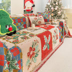 Festive Christmas Sofa Throw Cover