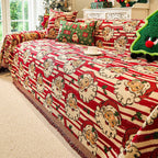 Festive Christmas Sofa Throw Cover