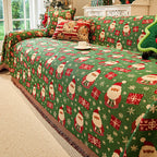 Festive Christmas Sofa Throw Cover