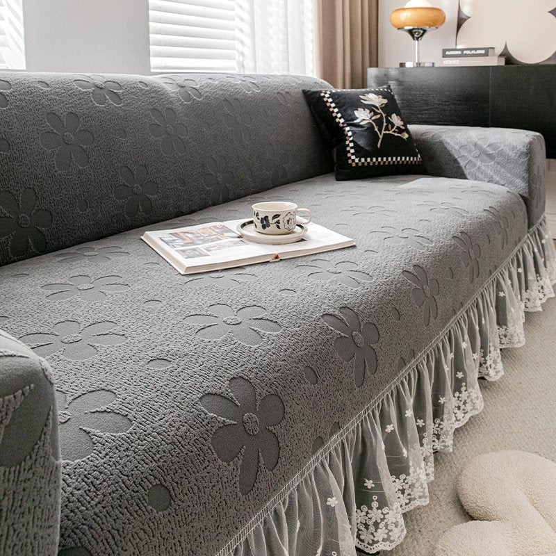 Floral Lace Sofa Cover