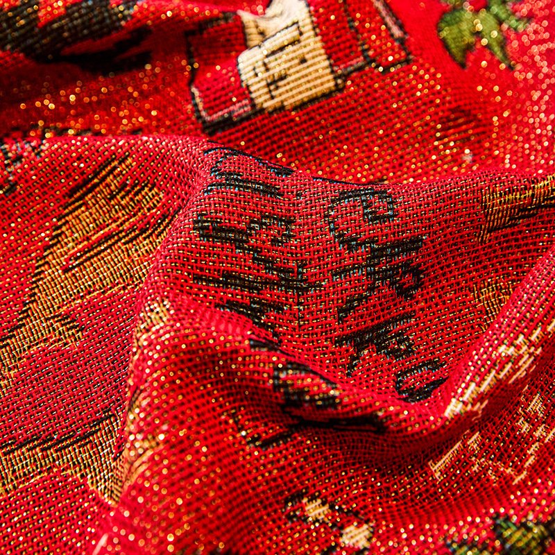 Festive Christmas Sofa Throw Cover