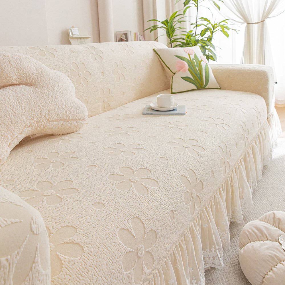 Floral Lace Sofa Cover