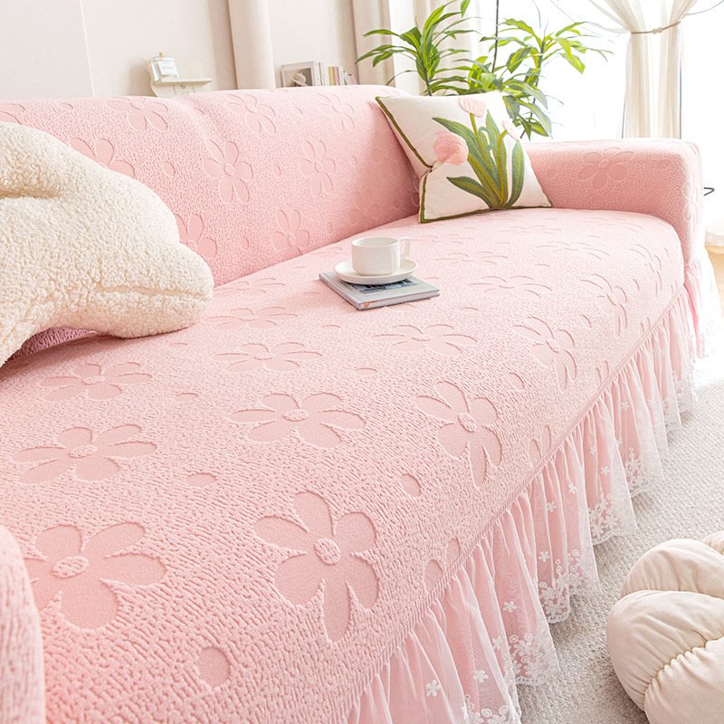 Floral Lace Sofa Cover