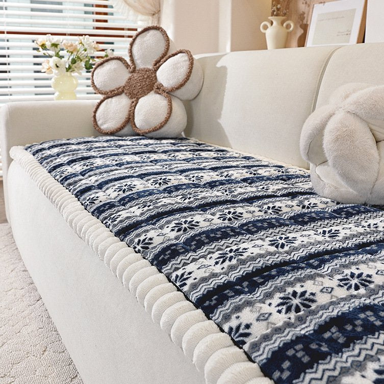 Snowflake Christmas Sofa Mat